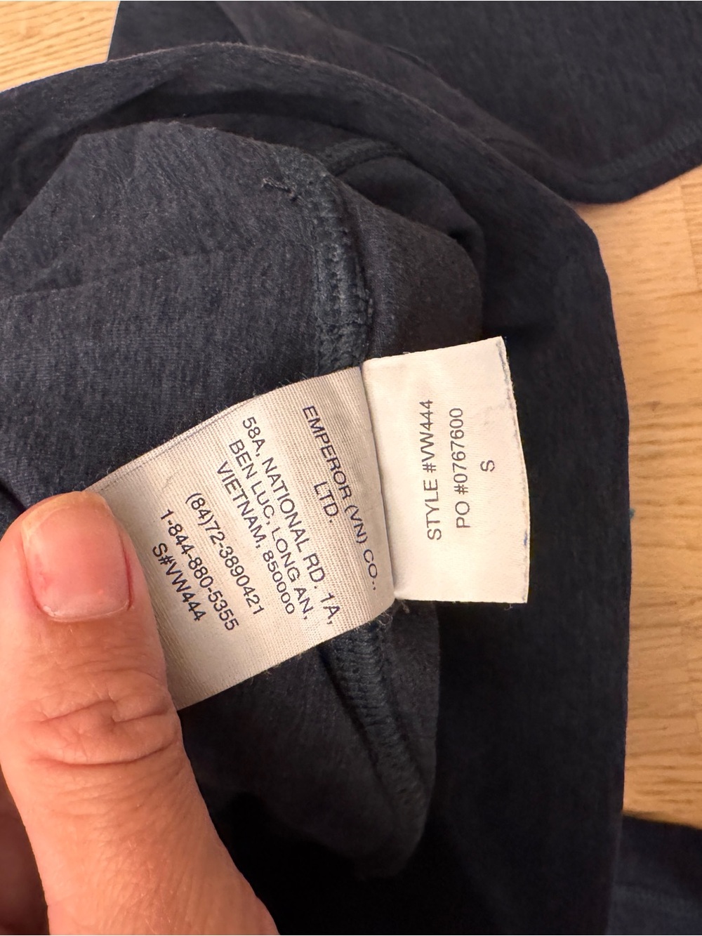Vuori Dark Navy Heather Leggings - Picture 6 of 6
